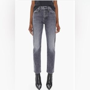 MOTHER Mother Superior High Waisted Hiker Hover Washed Black Jeans Size 25